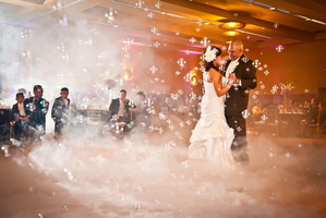 Seifenblasen Bodennebel Hochzeit Chiemsee